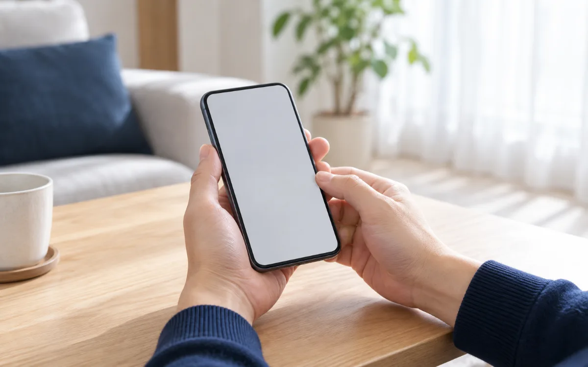 スマホのつながり方をセルフチェックするイメージ