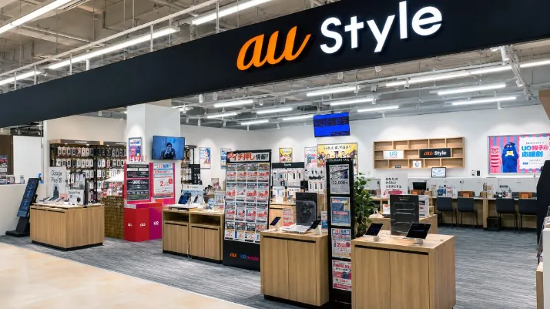 au Style イオン上磯の店頭
